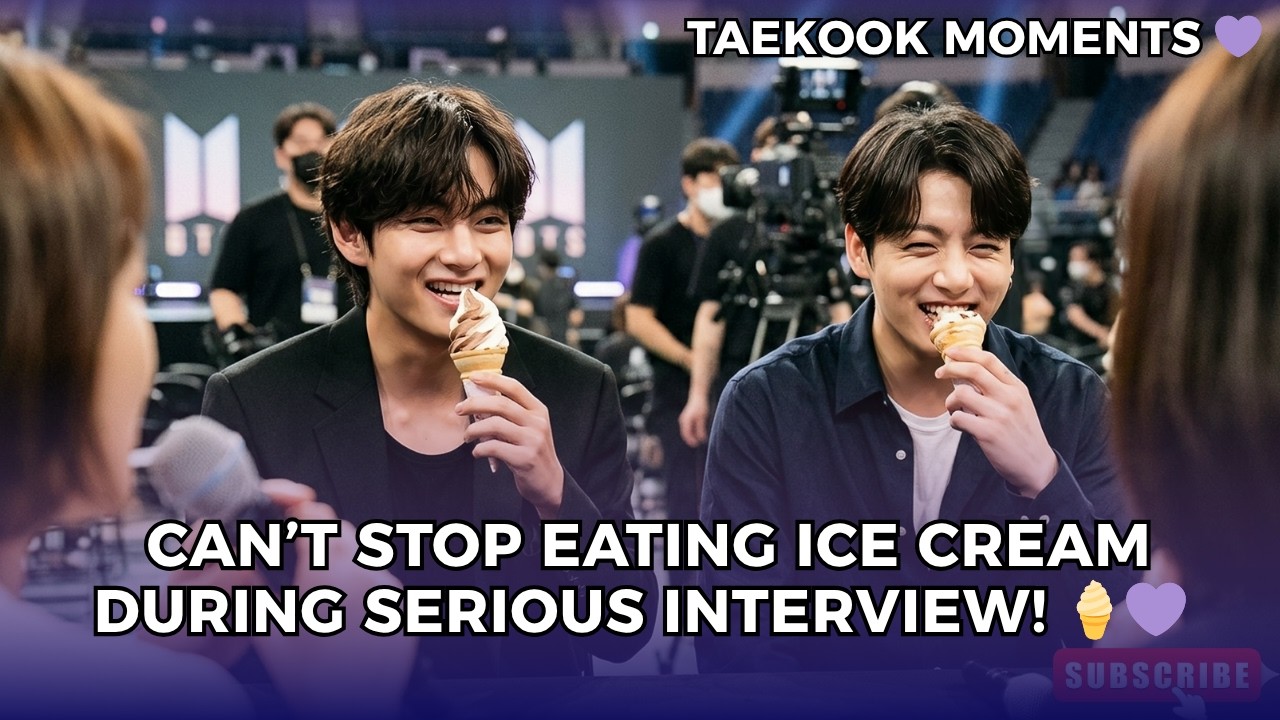 Taehyung With Food During Interviews