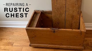 How to Repair & Age Wood: A Rustic Wooden Chest Repair by Fixing Furniture