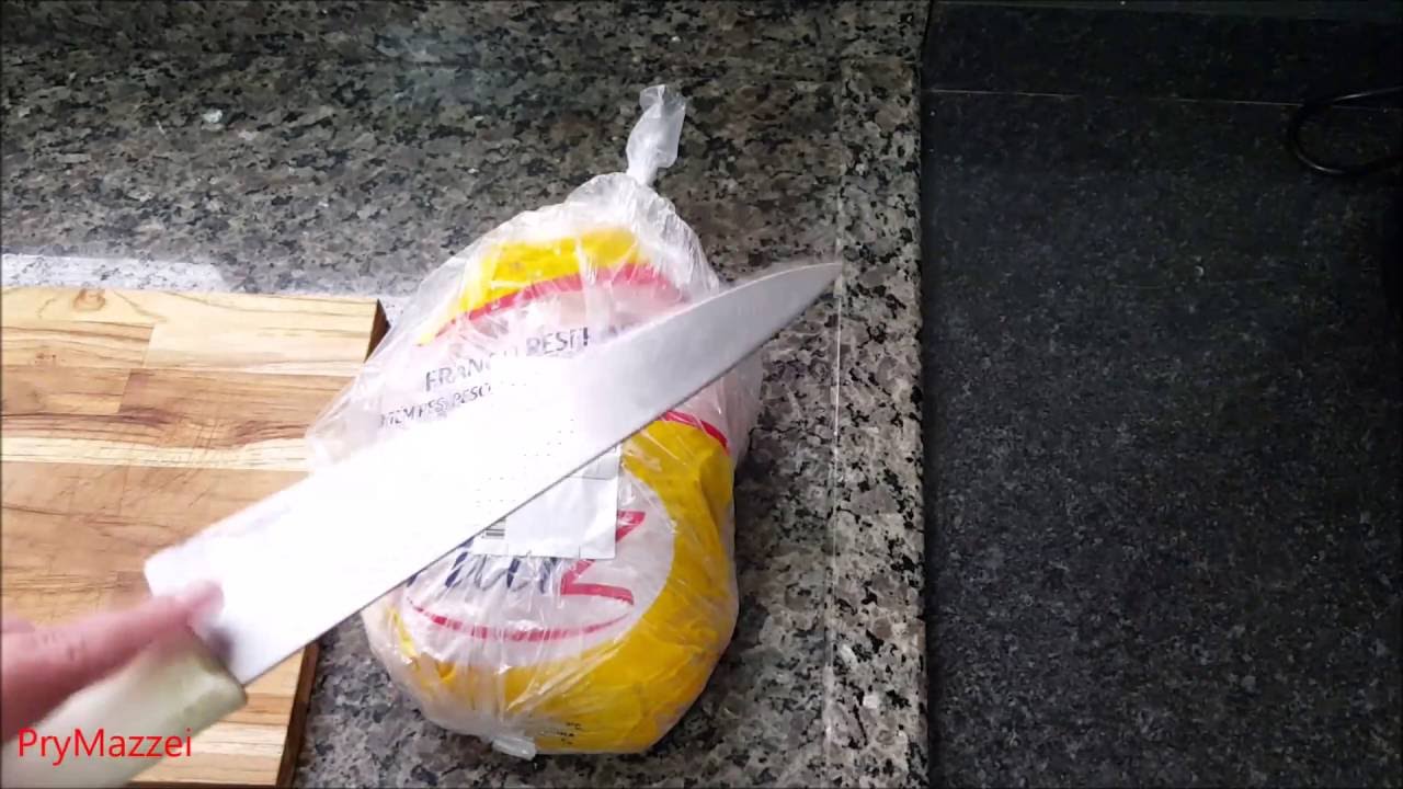 cortar e limpar o frango+Dica