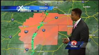 A mostly cloudy, hot and rainy Thursday