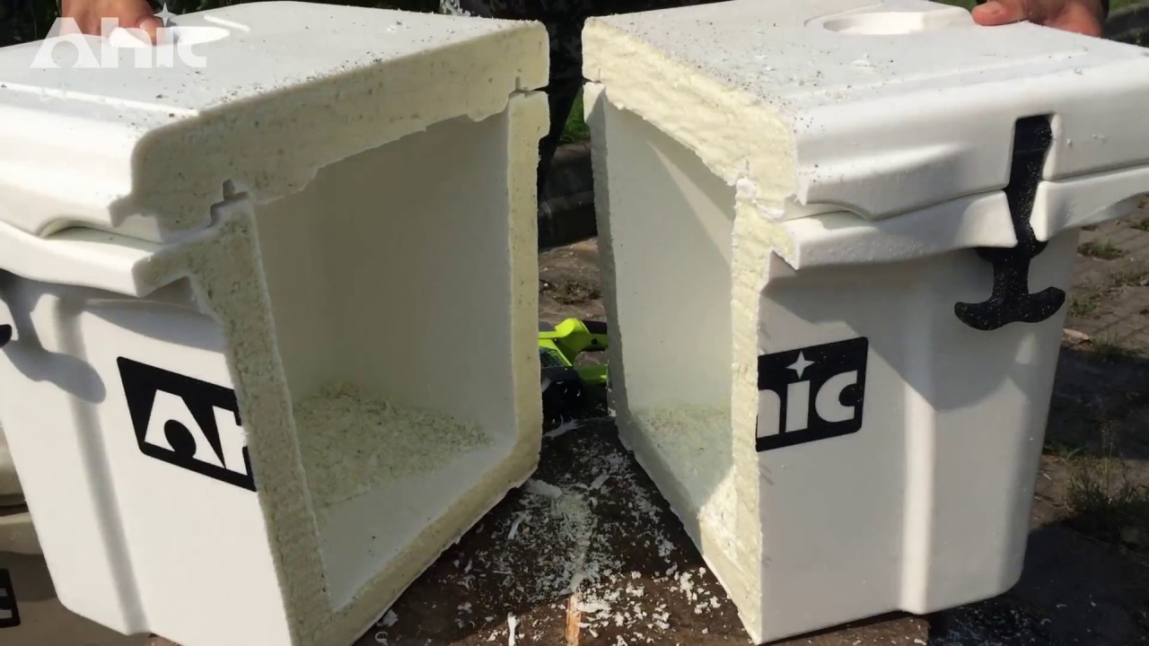 ozark trail cooler cut in half