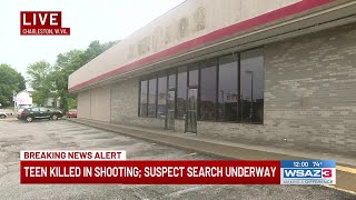 Teen killed in shooting; suspect search underway