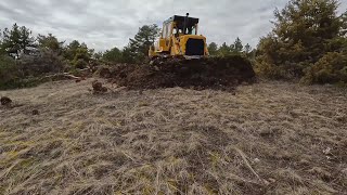 Строительство опасного бездорожья с помощью бульдозера Predatory Caterpillar D7g #bulldozer