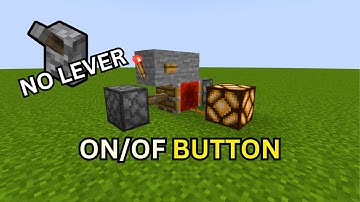 Minecraft Tutorial: Redstone On/Off Button Tutorial