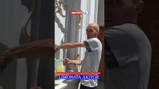 Barbaros Hayrettin Camii’ndeki Çeşmeden Limonata Aktı, Vatandaş Şaşkınlığı Kamerada
