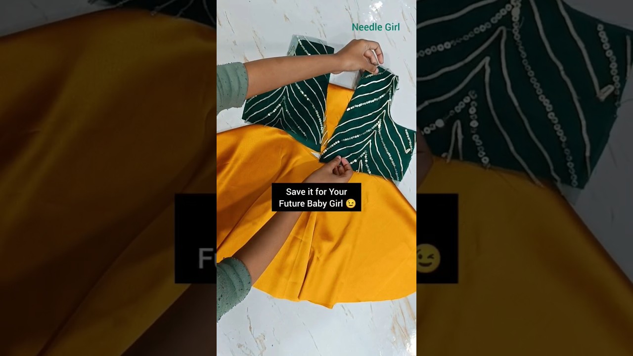 Full Circle Baby Frock cutting| Baby Dresses|Needle Girl #shorts #needlegirl #babydress