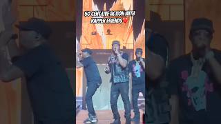 50 cent live action with rapper friends❤️ #rap #music #50centrap #rapmusic #50cent #hiphop #shorts