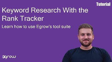 Amazon Rank Tracker for Profitable FBA Sales | Egrow Tutorial Video