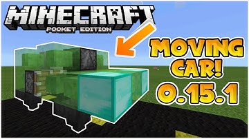 MOVING SLIME BLOCK CARS in MCPE!! // 0.15.1 Easy Tutorial - Minecraft PE (Pocket Edition)