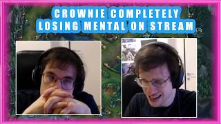 Crownie Completely Losing His Mental On Stream Clic