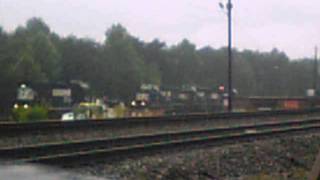 NS P95 (5142 GP38-2) & P60 (6121/3345/3291) Oyama Yard, NC 8/1/14 NICE!!!