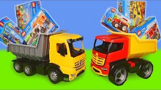 LEGO Koparki, Koparka, Ciągnik,  ciężarówka zabawki, dźwig Bagrownica - Excavator Toys