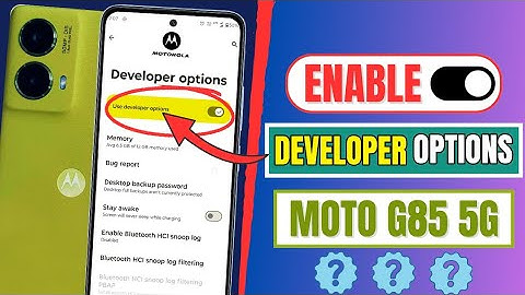 Motorola Moto G85 5G: How To Enable Developer Options On Motorola | Developer Option Not Showing