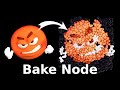 Image reveal effect bake node of geometry nodes in blender 41  tutorial