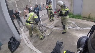 видео: Пожар в частном доме в Махачкале. Russian Firefighters. картинка: Пожар в частном доме в Махачкале. Russian Firefighters.
