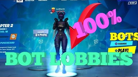 *BOT LOBBY GLITCH*HOW TO GET BOTS IN YOUR LOBBY!!