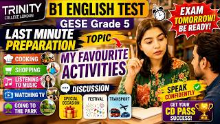 B1 English Test (GESE Grade 5) | SELT British Citizenship| Trinity College London ILR UK
