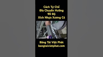 Cách gia công đĩa bị động chuyển hướng 90 độ cho xích nhựa xương cá #xích #nhựa #xương #cá