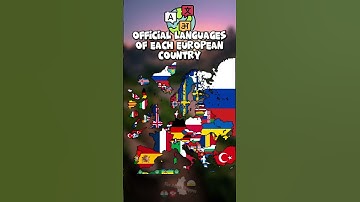 Official languages in each European country #geography #europe #history #mapping #mapper #shorts