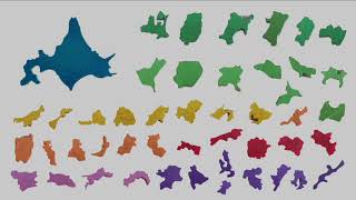 KG 日本の都道府県 2 japan prefectures maps vocabulary kids 127 