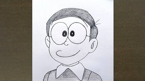 How to Draw Nobita from Doraemon | Easy Drawing Ideas for Beginners | Easy Nobita Drawing Tutorial