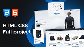 HTML CSS E-commerce Website | مشروع كامل من البداية خطوة بخطوة