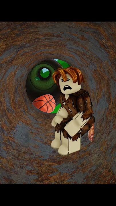 Bacon Hair poops in a pipe in Roblox Brookhaven