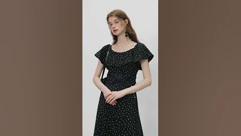 Floral Print Off Shoulder Skirt Dress👗 #Shorts #FashionShorts #Fashion #OOTD #Lookbook