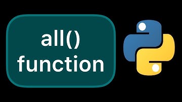 Simple example of the all() function in Python #Shorts
