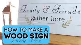 How to Make a Wood Sign with Vinyl Using Cricut Joy