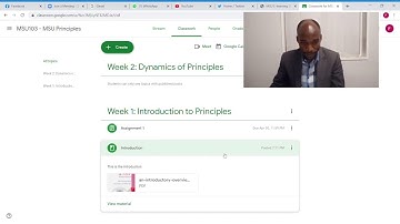 MSU Google Classroom - Managing your Classroom for Lecturers