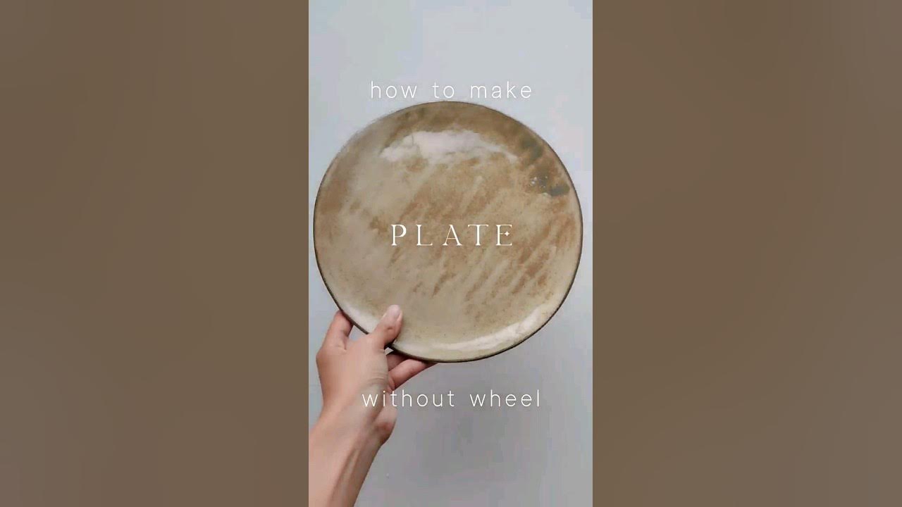 how to make a ceramic plate without pottery wheel — pottery making