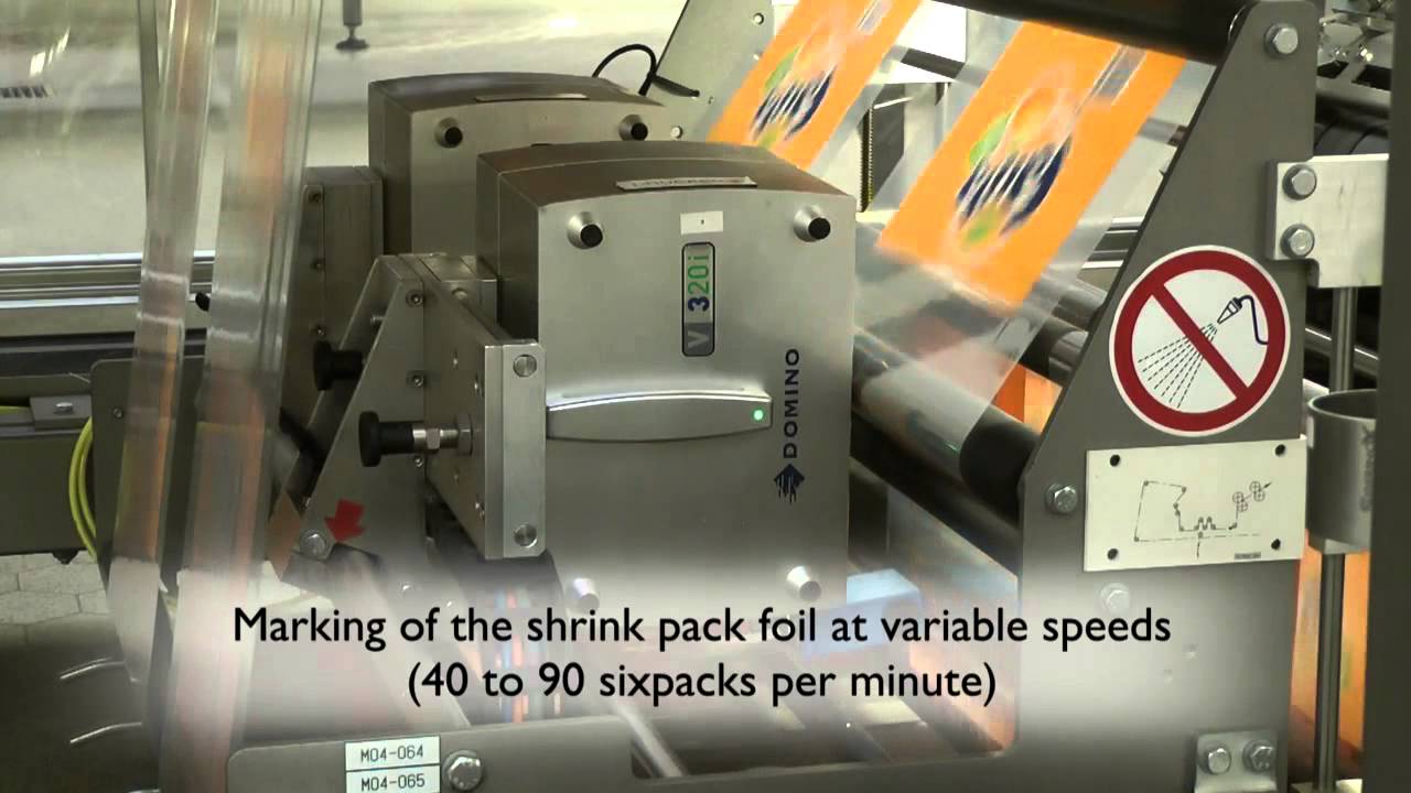 ignorere hun er hyppigt Domino - V320i Thermal Transfer Printer onto shrink wraps at Coca Cola -  YouTube