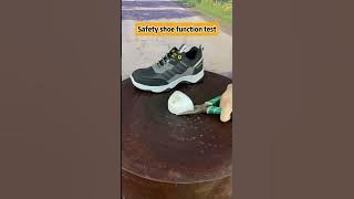Safety shoe function test...#safetyshoes #safety #shorts #shoes #workshoes #amazing