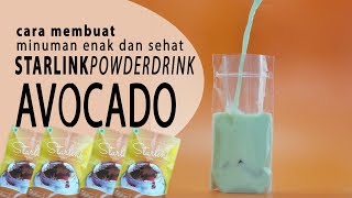 Avocado Starlink no sugar 500 gr  bubuk minuman premium