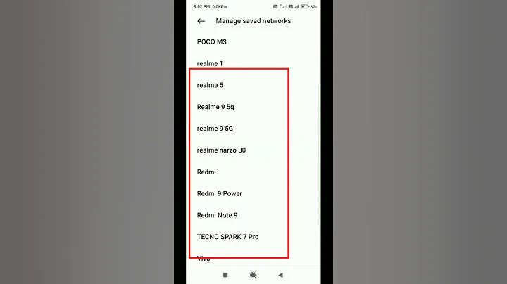 Wi-Fi Manage Saved Networks Name Delete | Setting Wi-Fi | Redmi 8 | 2022 #shorts #viral