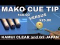 Pool Cue Tip comparison