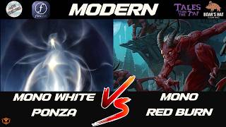 Mono White Ponza VS Mono Red Burn [MTG Modern]