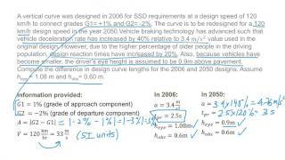 Vertical Alignment: Vertical Curve Design (Question 4)