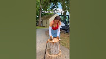 Wood splitting accuracy challenge