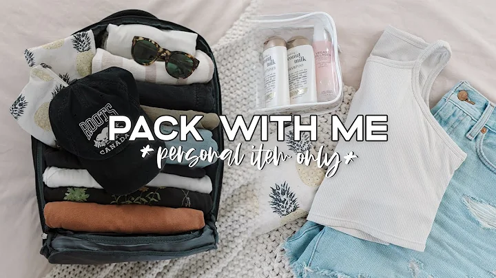 Minimalist PACK WITH ME (Personal Item Only) ✈️ | Travel Essentials + Packing Tips