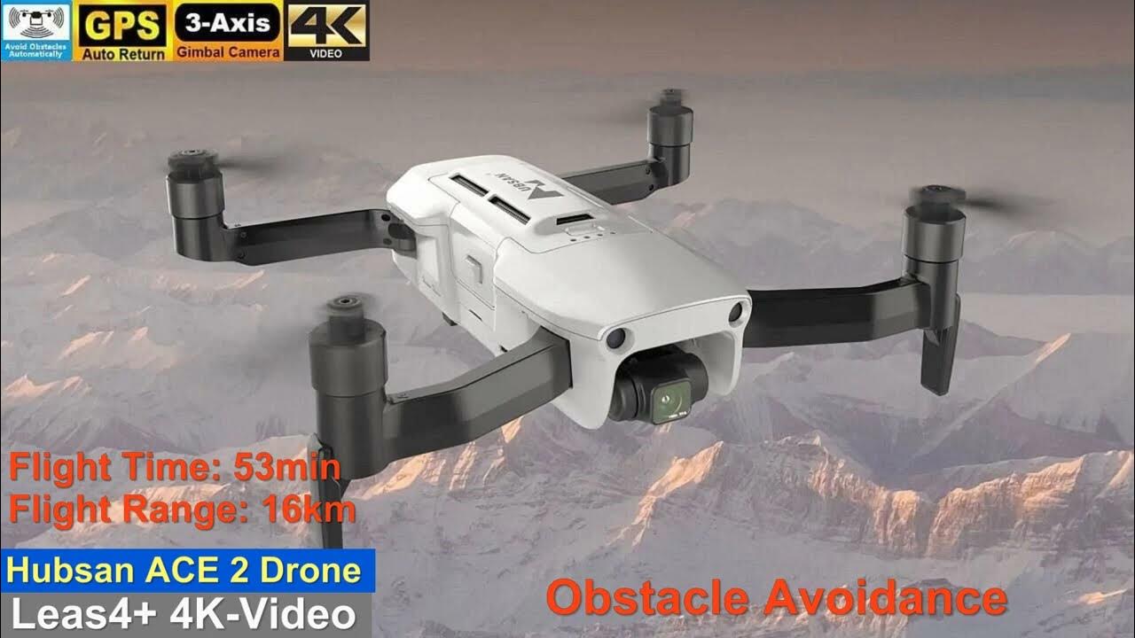 Hubsan ACE 2 Obstacle Avoidance 3-Axis Gimbal 4K-video Long Range Drone ...