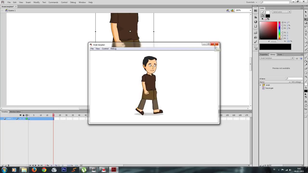 Cara Membuat  Animasi  Dasar Karakter Berjalan dengan Mudah  