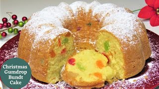 Serve this Newfoundland Special Cake for Christmas | Christmas Gumdrop Bundt Cake| Baking | Cooking