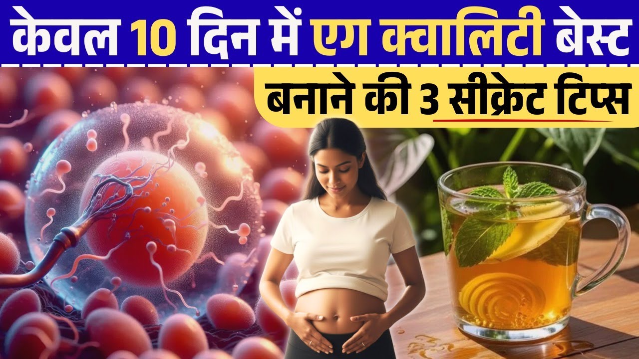 केवल 10 दिन में एग क्वालिटी बेस्ट बनाने की 3 सीक्रेट टिप्स ❄️ Improve Egg Quality to Get Pregnant