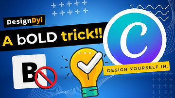 CANVA tutorial | How to Bold texts