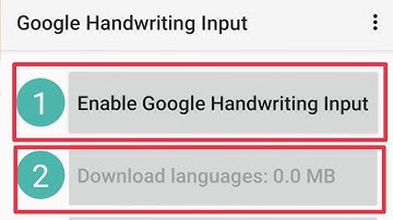 How To Enable Google Handwriting input