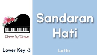 Sandaran Hati - Letto (Piano Karaoke Lower Key -3)