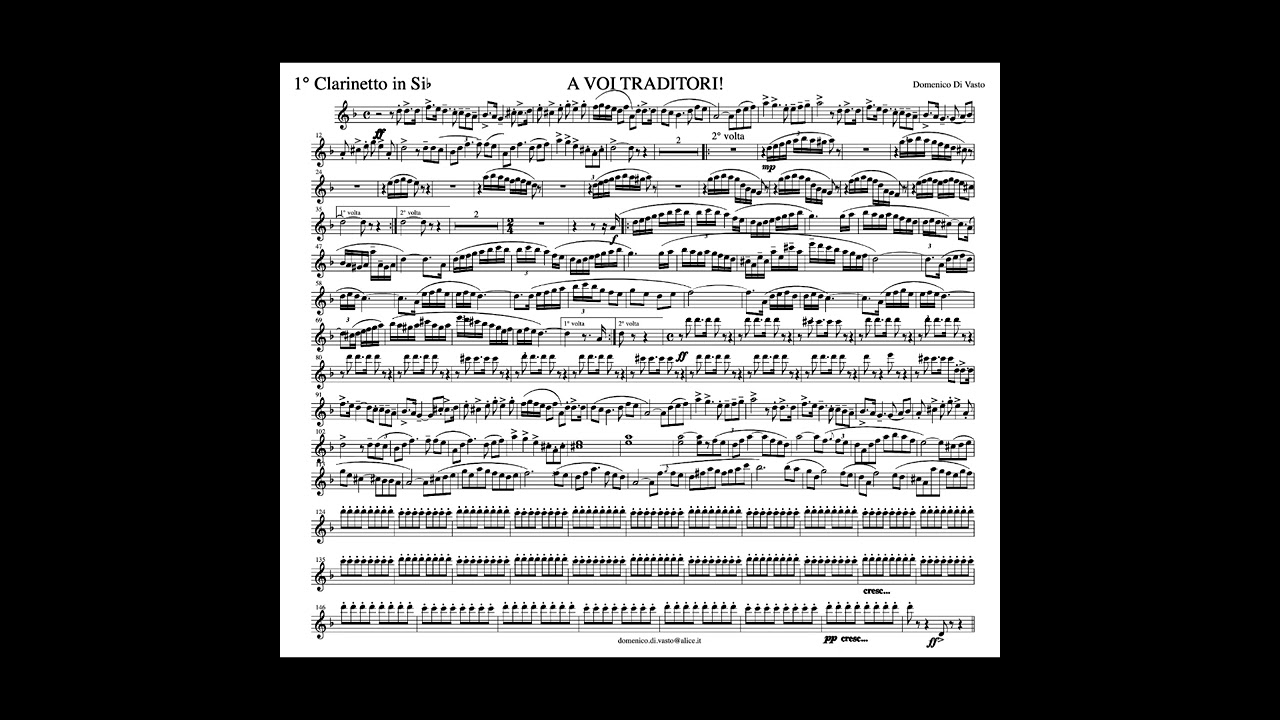 A voi traditori - Domenico Di Vasto (Marcia sinfonica)