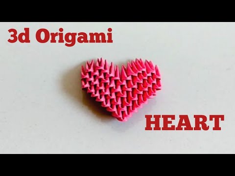 How to make 3d Origami Heart